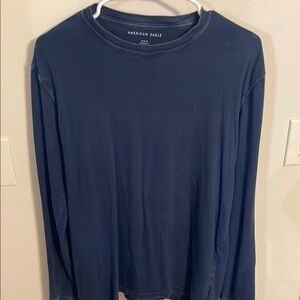 American Eagle Outfitters Blue Long Sleeve Tee